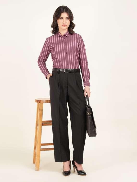 women collared long sleeve regular fit shirt - 22320718 -  Standard Image - 4