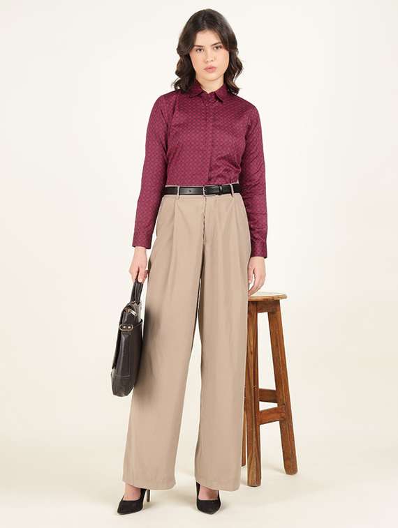women collared long sleeve regular fit shirt - 22320724 -  Standard Image - 4