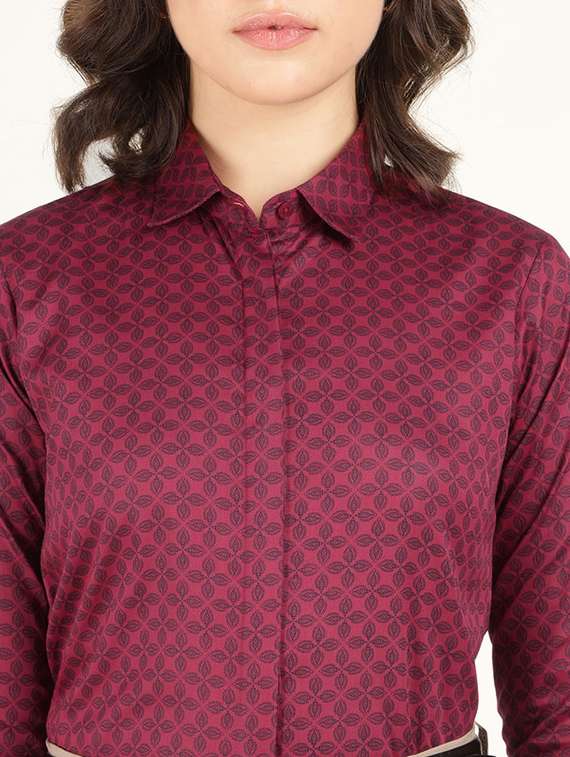 women collared long sleeve regular fit shirt - 22320724 -  Standard Image - 6