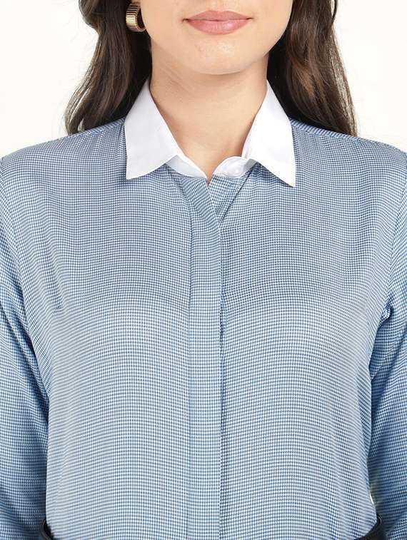 women collared long sleeve regular fit shirt - 22320728 -  Standard Image - 6