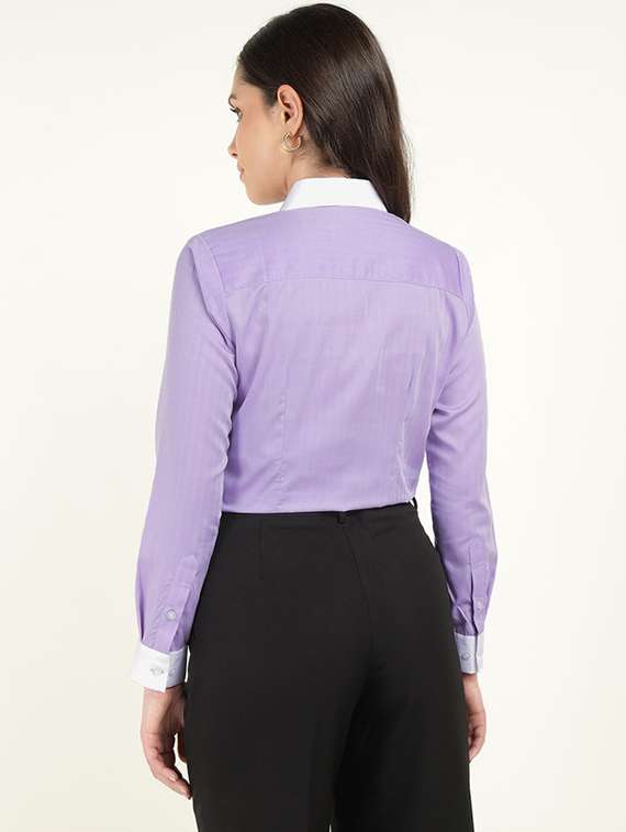 women collared long sleeve regular fit shirt - 22320731 -  Standard Image - 4