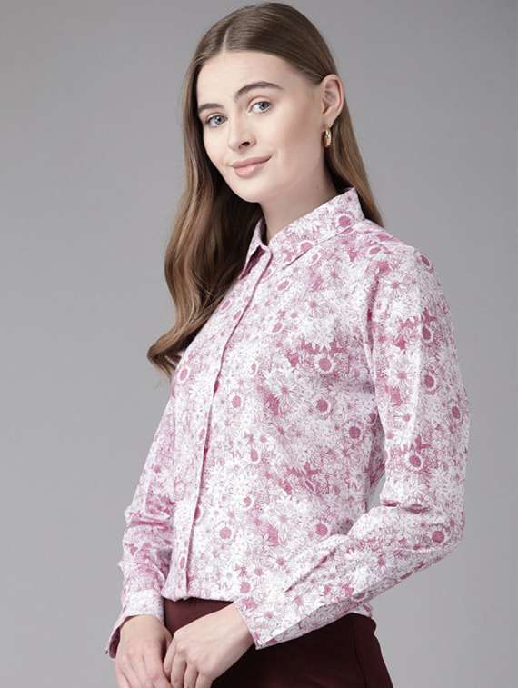 women collared long sleeve regular fit shirt - 22320743 -  Standard Image - 1