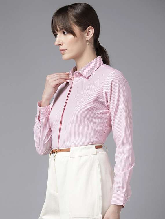 women collared long sleeve regular fit shirt - 22320745 -  Standard Image - 1