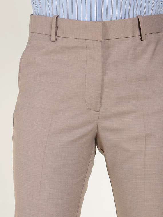 women solid mid rise cigarette pants - 22320746 -  Standard Image - 6
