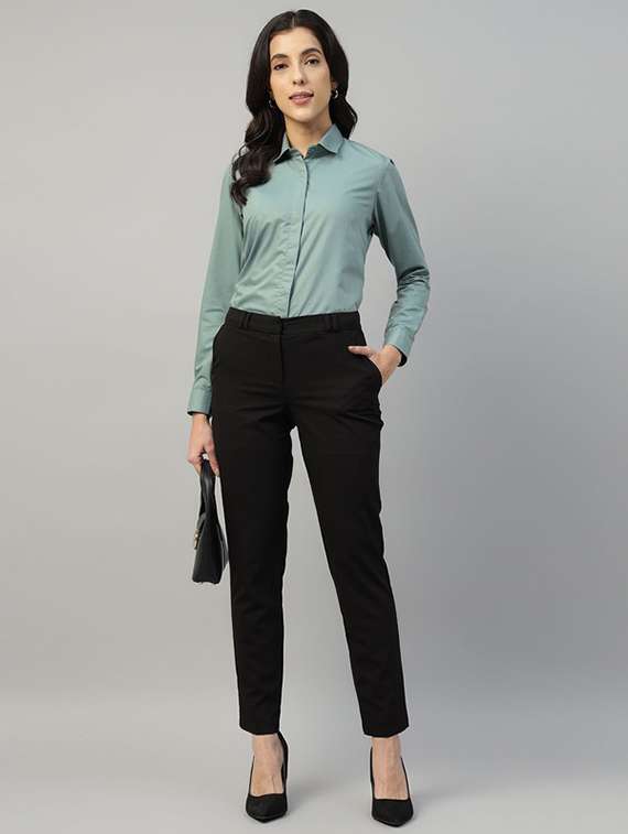 Women Collared Long Sleeve Regular Fit Shirt - 22320761 -  Standard Image - 6