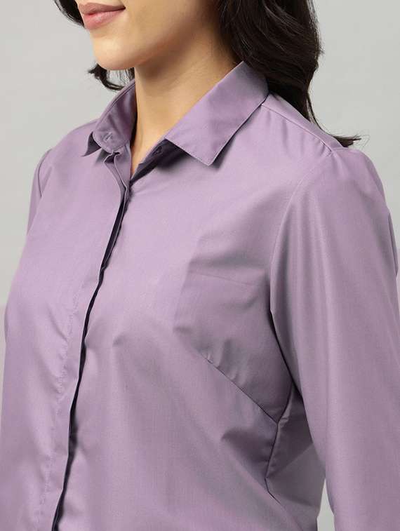 women collared long sleeve regular fit shirt - 22320763 -  Standard Image - 4