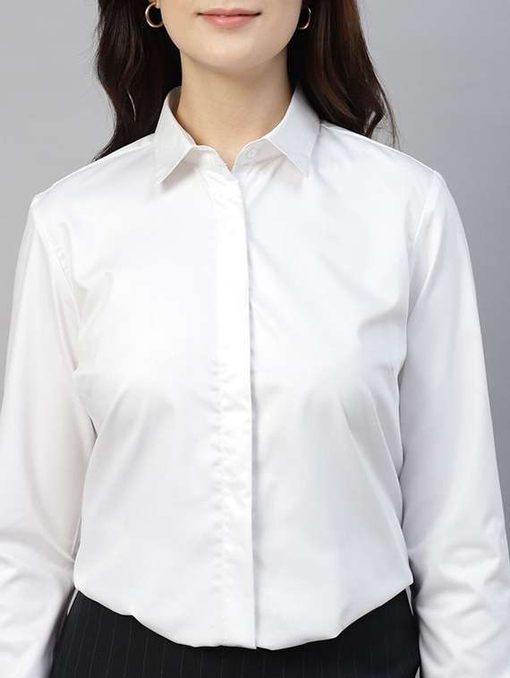 women collared long sleeve regular fit shirt - 22320765 -  Standard Image - 4