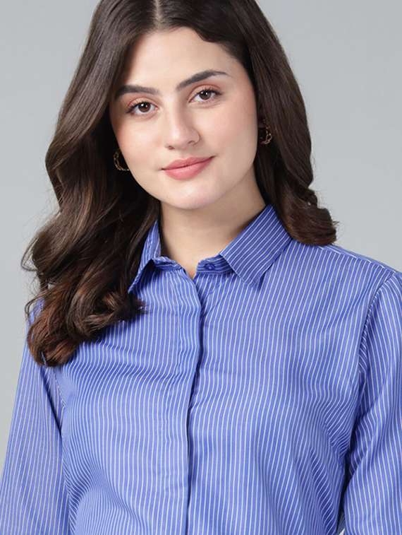 women collared long sleeve regular fit shirt - 22320767 -  Standard Image - 4