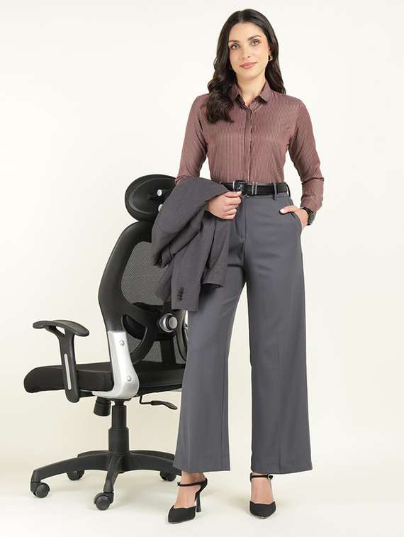 women collared long sleeve regular fit shirt - 22320769 -  Standard Image - 6