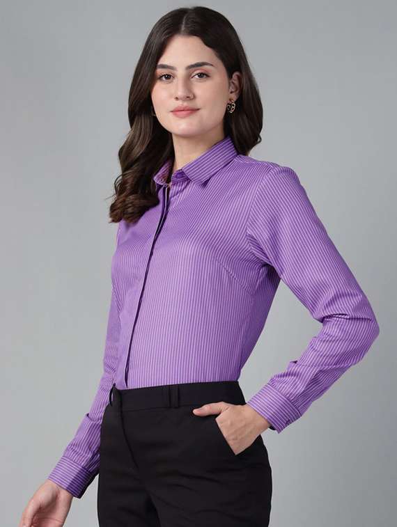 women collared long sleeve regular fit shirt - 22320770 -  Standard Image - 1