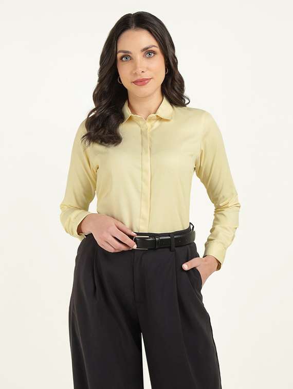 women collared long sleeve regular fit shirt - 22320772 -  Standard Image - 1