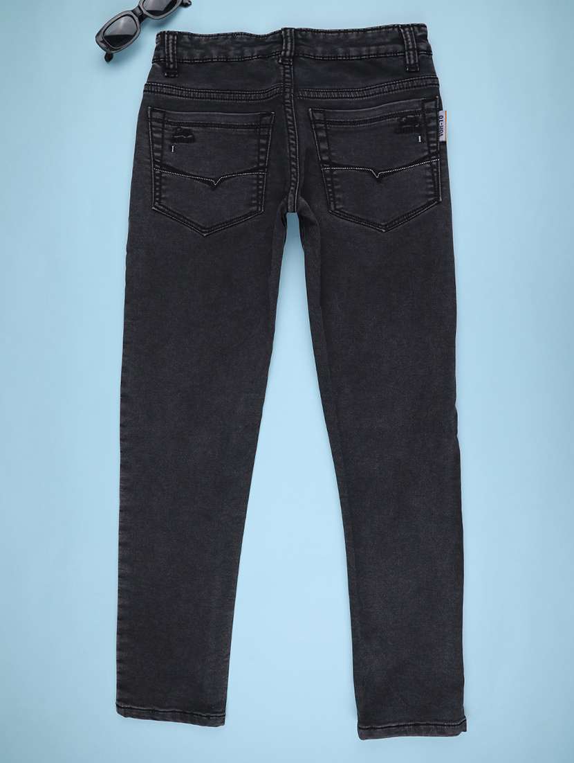black poly cotton plain jean - 22321028 -  Standard Image - 1