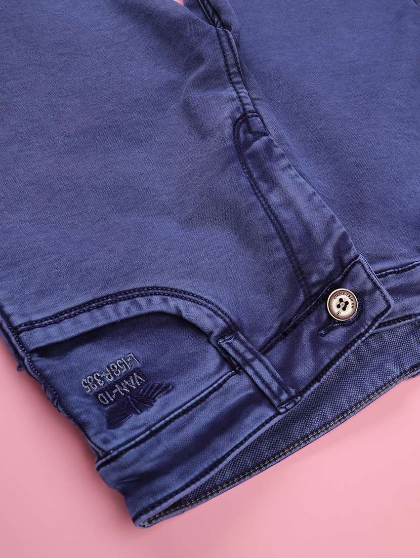 blue poly cotton plain jean - 22321032 -  Standard Image - 4