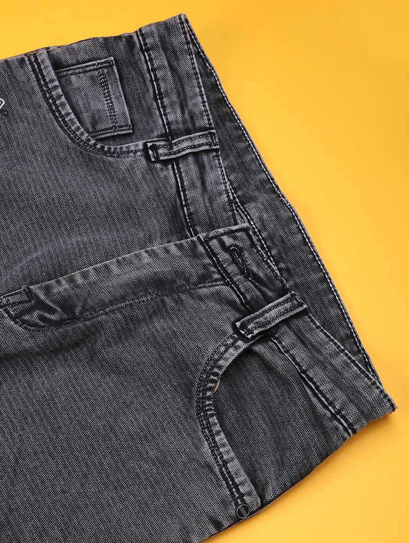 boys solid mid rise slim jeans - 22321061 -  Standard Image - 4