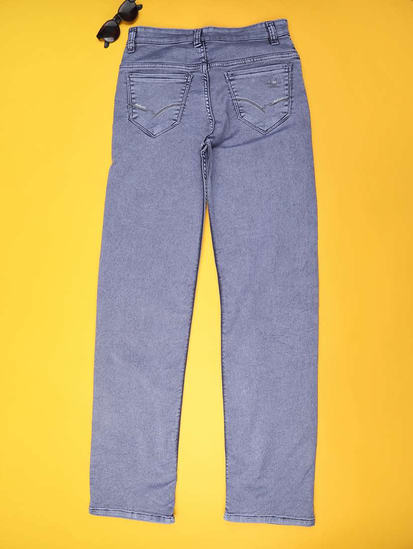 boys solid mid rise slim jeans - 22321077 -  Standard Image - 1