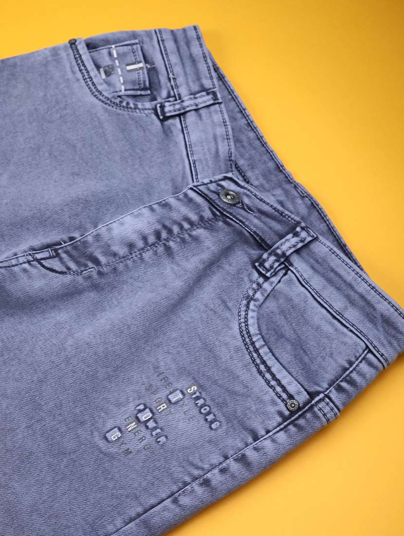 boys solid mid rise slim jeans - 22321077 -  Standard Image - 4