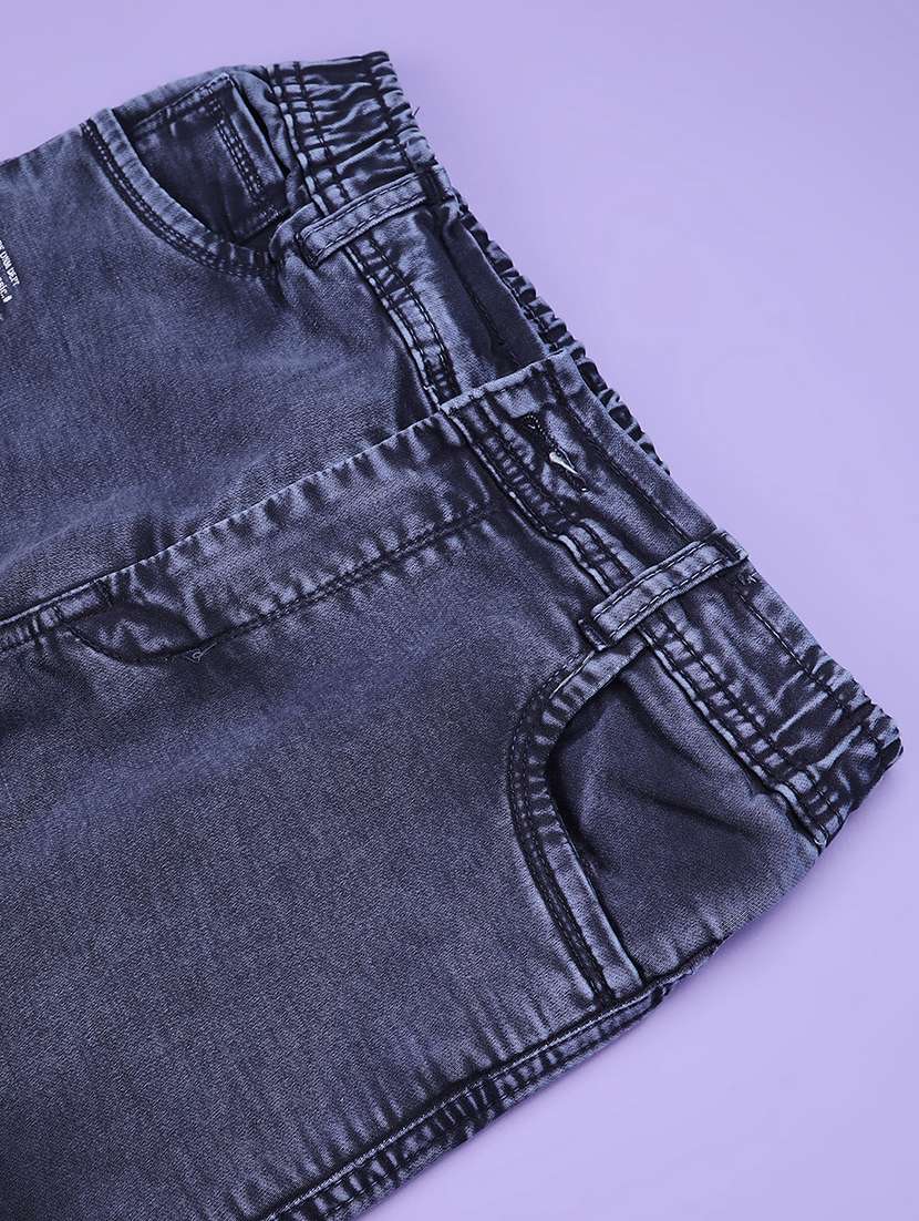 blue poly cotton plain jean - 22321125 -  Standard Image - 4