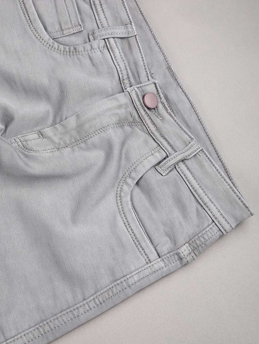 grey poly cotton plain jean - 22321164 -  Standard Image - 4