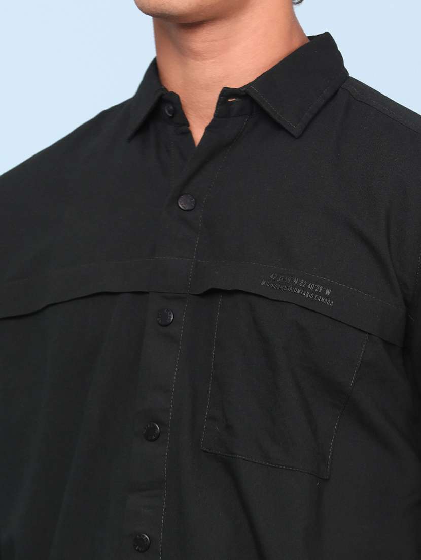 men solid long sleeve regular fit casual shirt - 22321305 -  Standard Image - 1