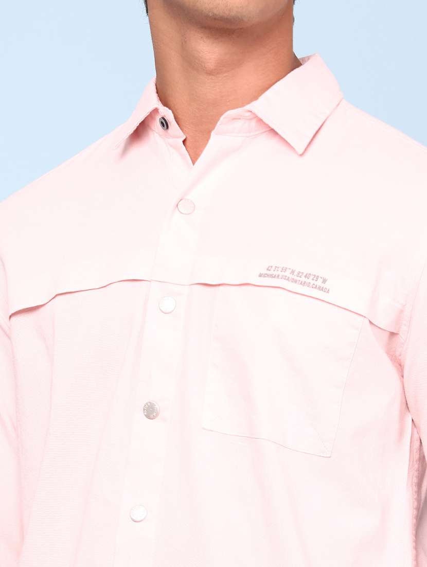 men solid long sleeve regular fit casual shirt - 22321306 -  Standard Image - 1