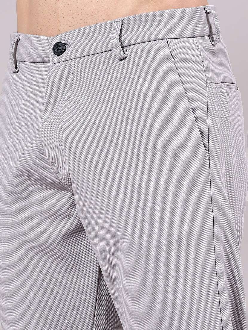 men solid mid rise chinos casual trouser - 22321339 -  Standard Image - 1