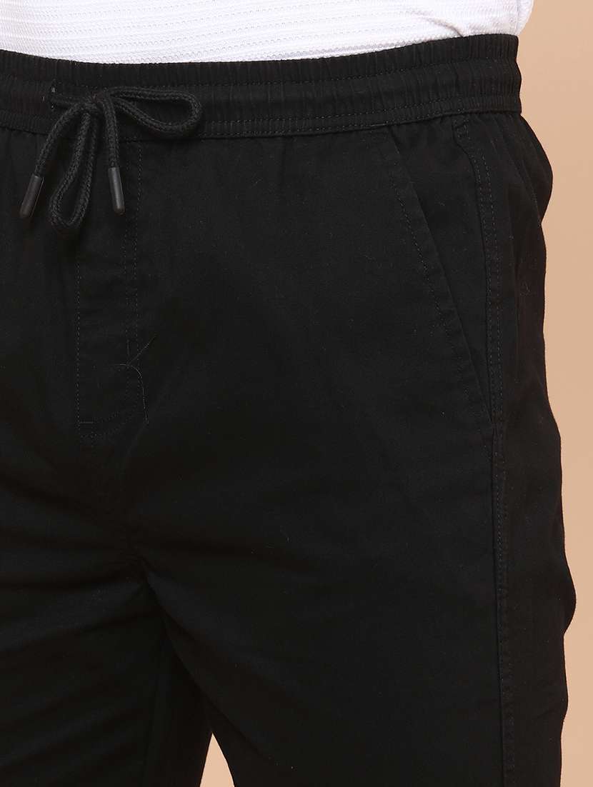 men solid mid rise chinos casual trouser - 22321583 -  Standard Image - 1