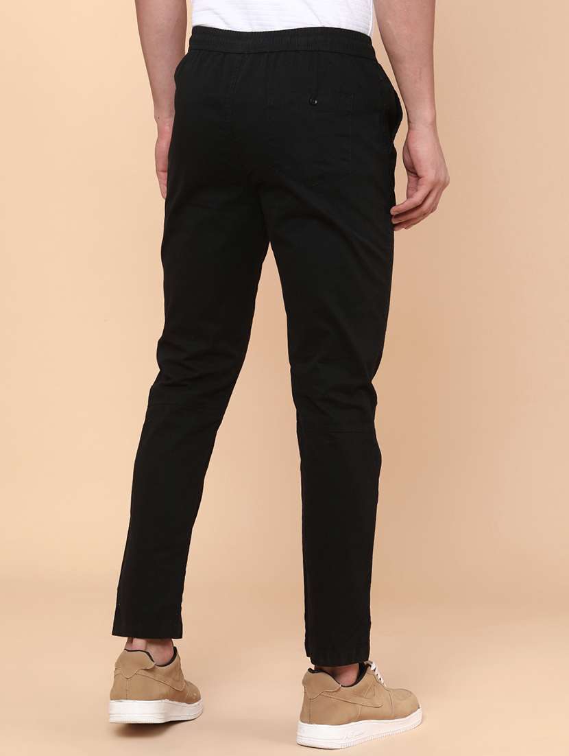 men solid mid rise chinos casual trouser - 22321583 -  Standard Image - 4