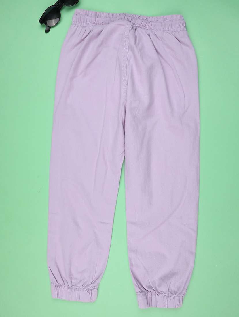 boys solid mid rise jogger