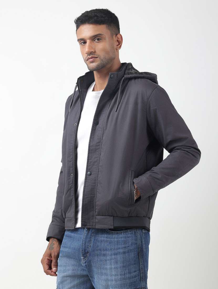 men solid long sleeve casual jacket - 22321707 -  Standard Image - 1