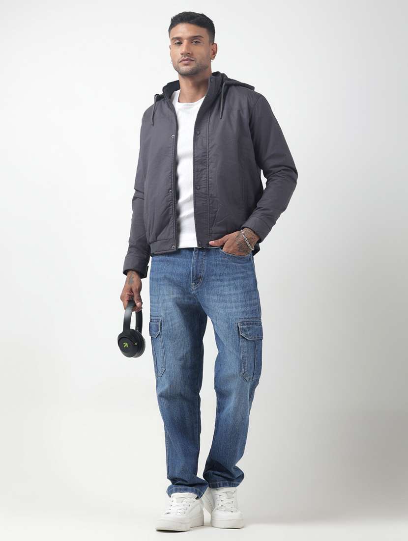 men solid long sleeve casual jacket - 22321707 -  Standard Image - 6