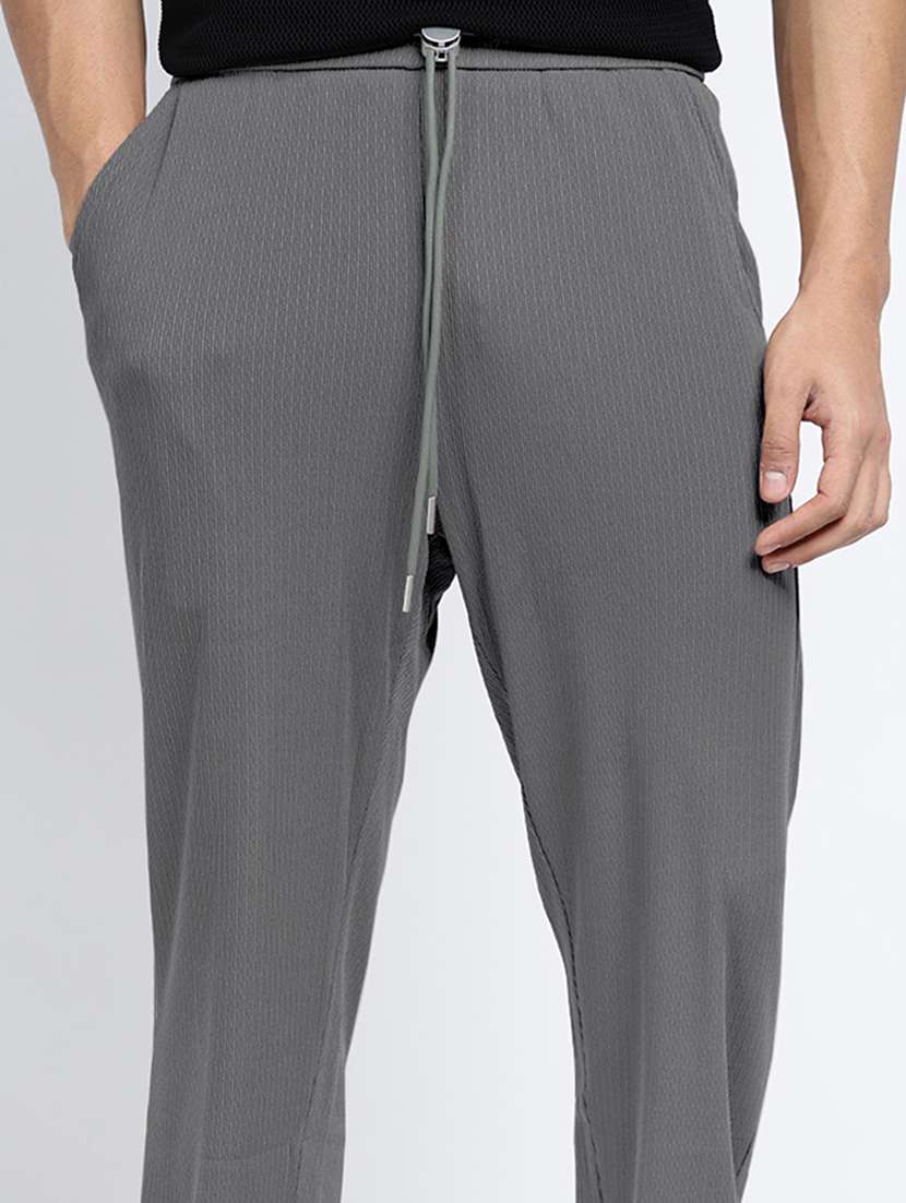 men solid low rise relaxed fit jogger - 22321712 -  Standard Image - 6
