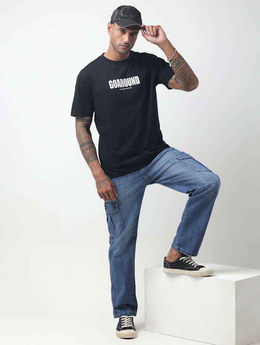 men chest print short sleeve regular fit t-shirt - 22321748 -  Standard Image - 4