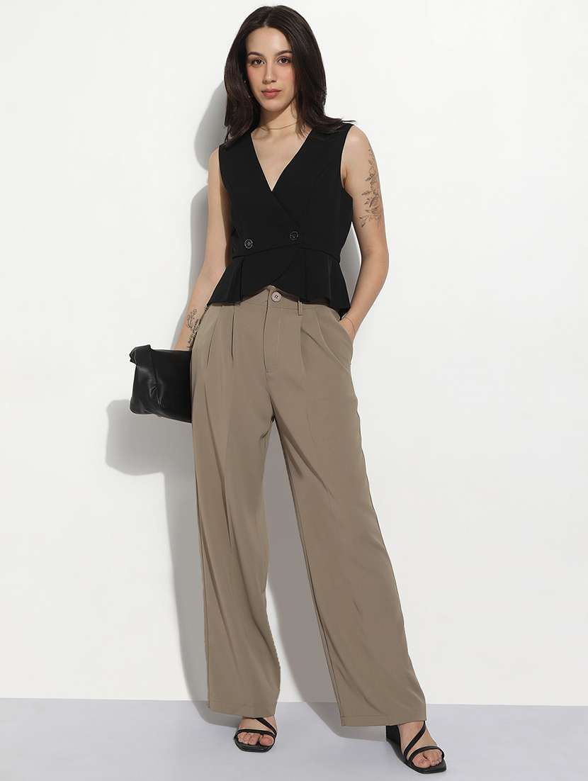 women solid sleeveless vest top - 22321781 -  Standard Image - 4