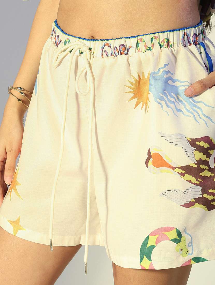 women printed shirt and shorts co-ord set - 22321825 -  Standard Image - 6