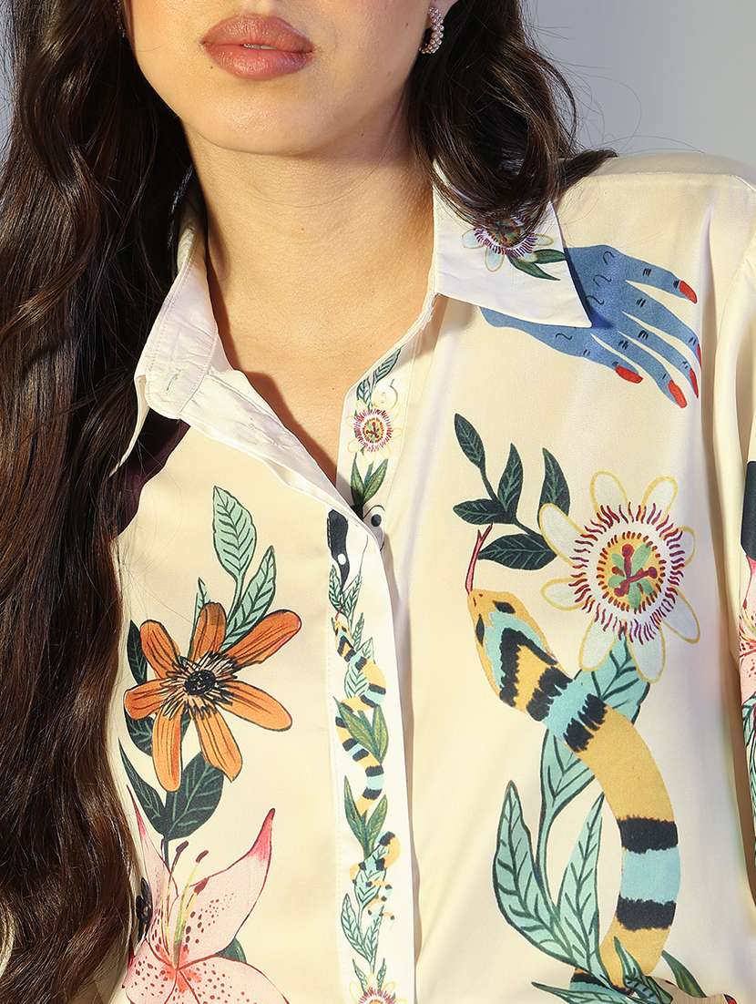 Women Printed Shirt And Trouser Co-ord Set - 22321834 -  Standard Image - 6