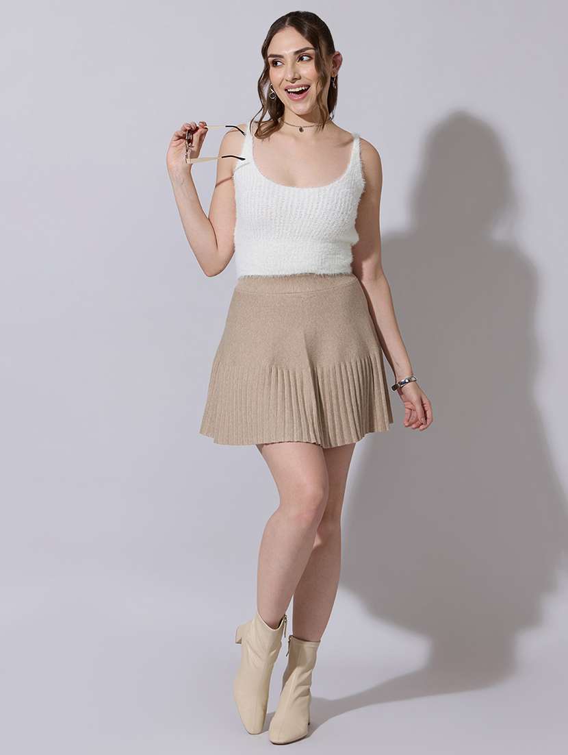 women solid sleeveless crop top - 22321915 -  Standard Image - 4