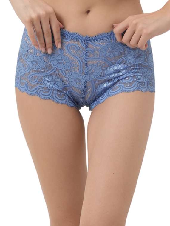 women pack of 6 solid lace boy shorts - 22321964 -  Standard Image - 4