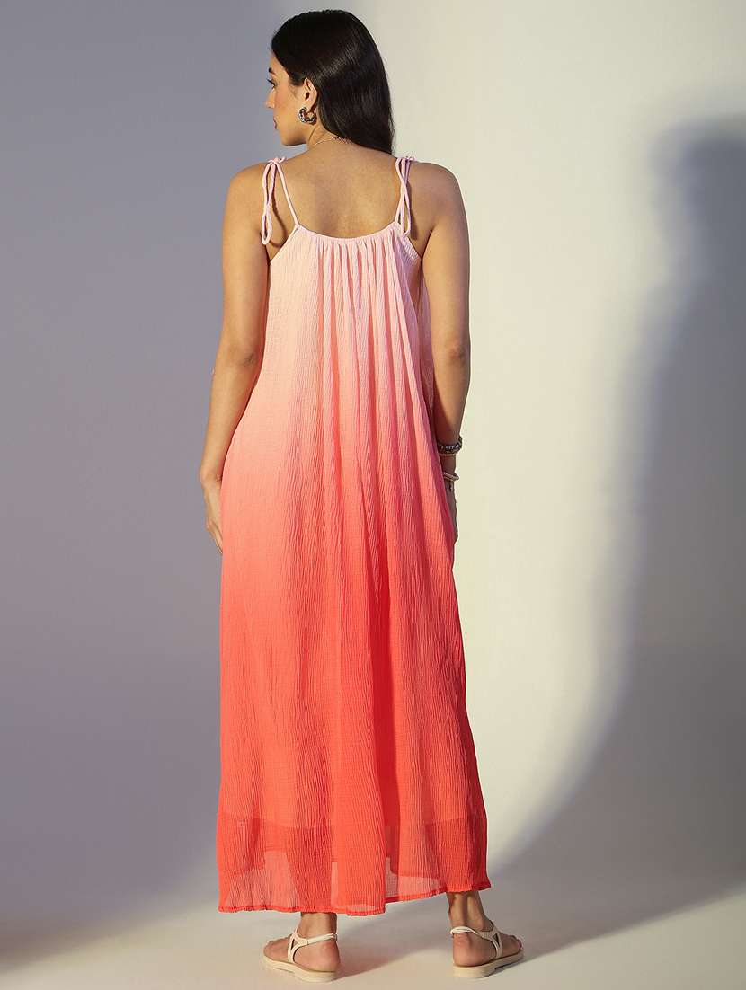 women ombre shoulder strap a-line dress - 22321967 -  Standard Image - 4