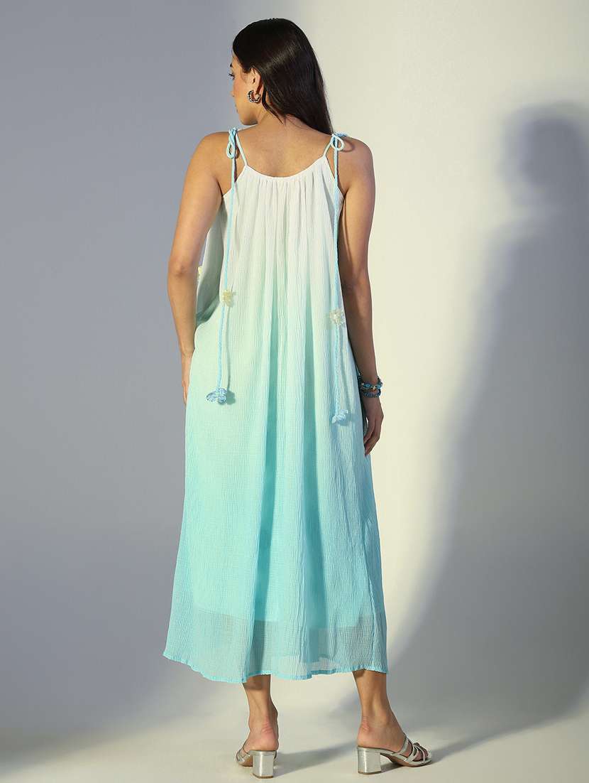 women ombre shoulder strap a-line dress - 22321968 -  Standard Image - 4