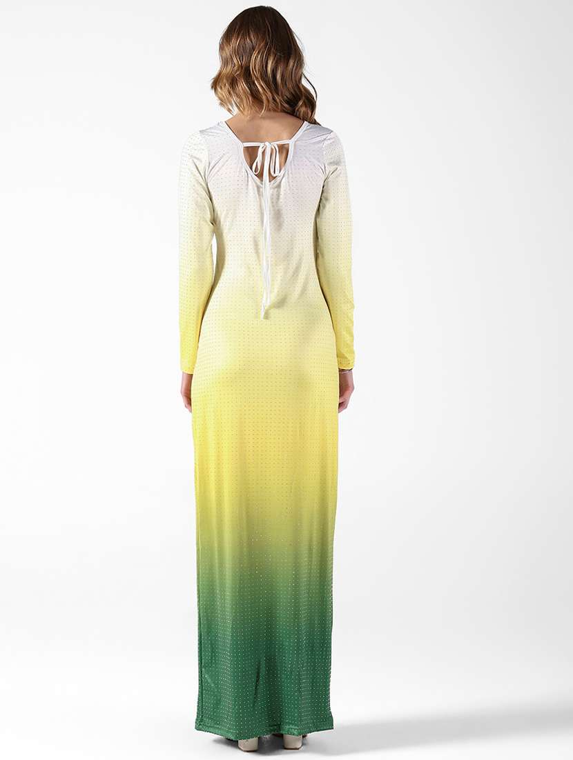 women ombre long slevee bodycon dress - 22322028 -  Standard Image - 6