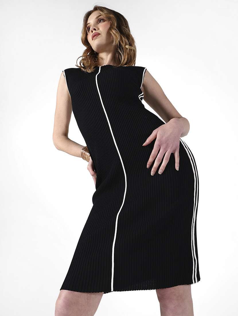 women solid sleeveless bodycon dress - 22322032 -  Standard Image - 1