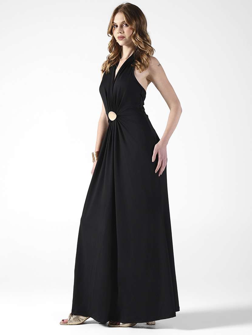 women soldi halter neck sleeveless a-line dress - 22322045 -  Standard Image - 4
