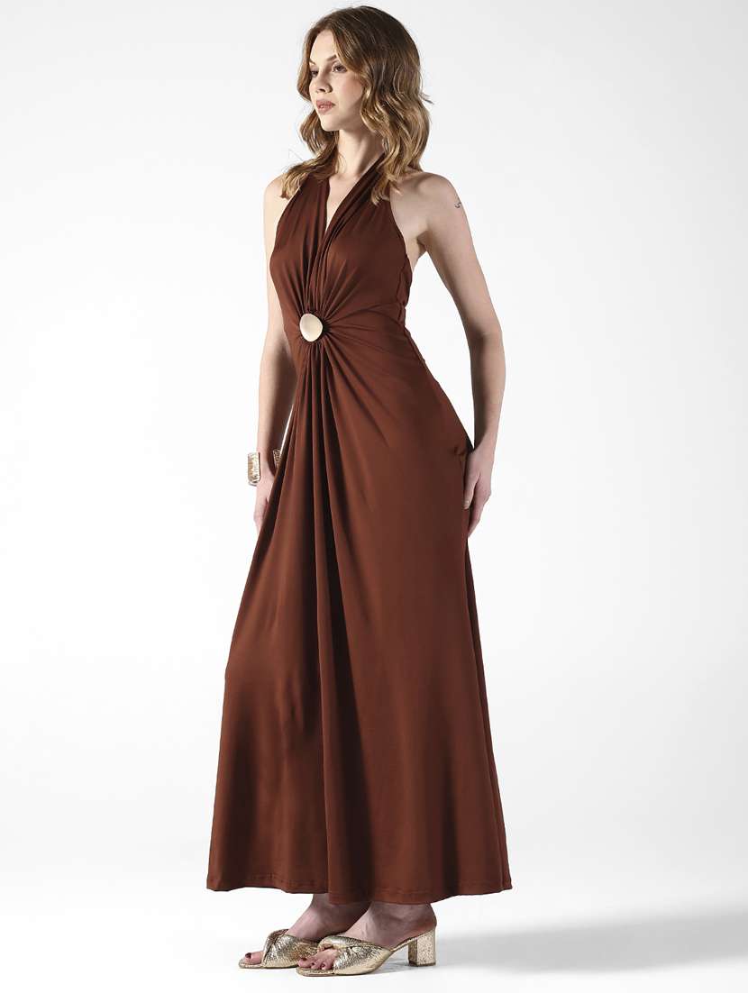 women soldi halter neck sleeveless a-line dress - 22322046 -  Standard Image - 1