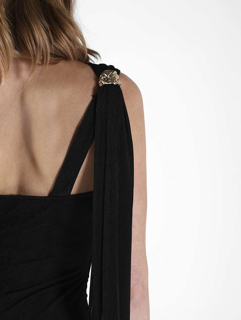 women solid single shoulder bodycon dress - 22322052 -  Standard Image - 6