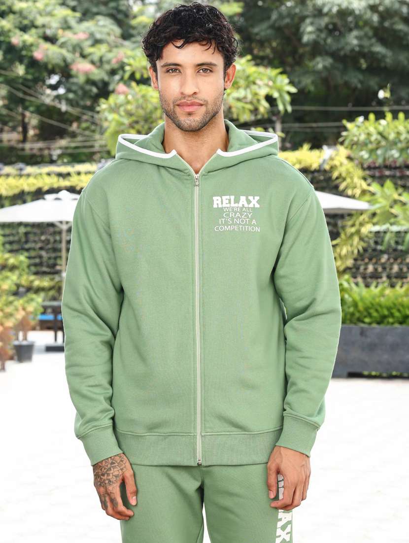 men typographic long sleeve full length track suit - 22322072 -  Standard Image - 6