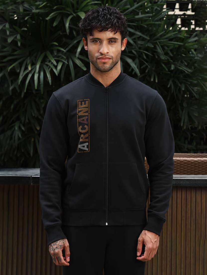 men typographic long sleeve full length track suit - 22322073 -  Standard Image - 1