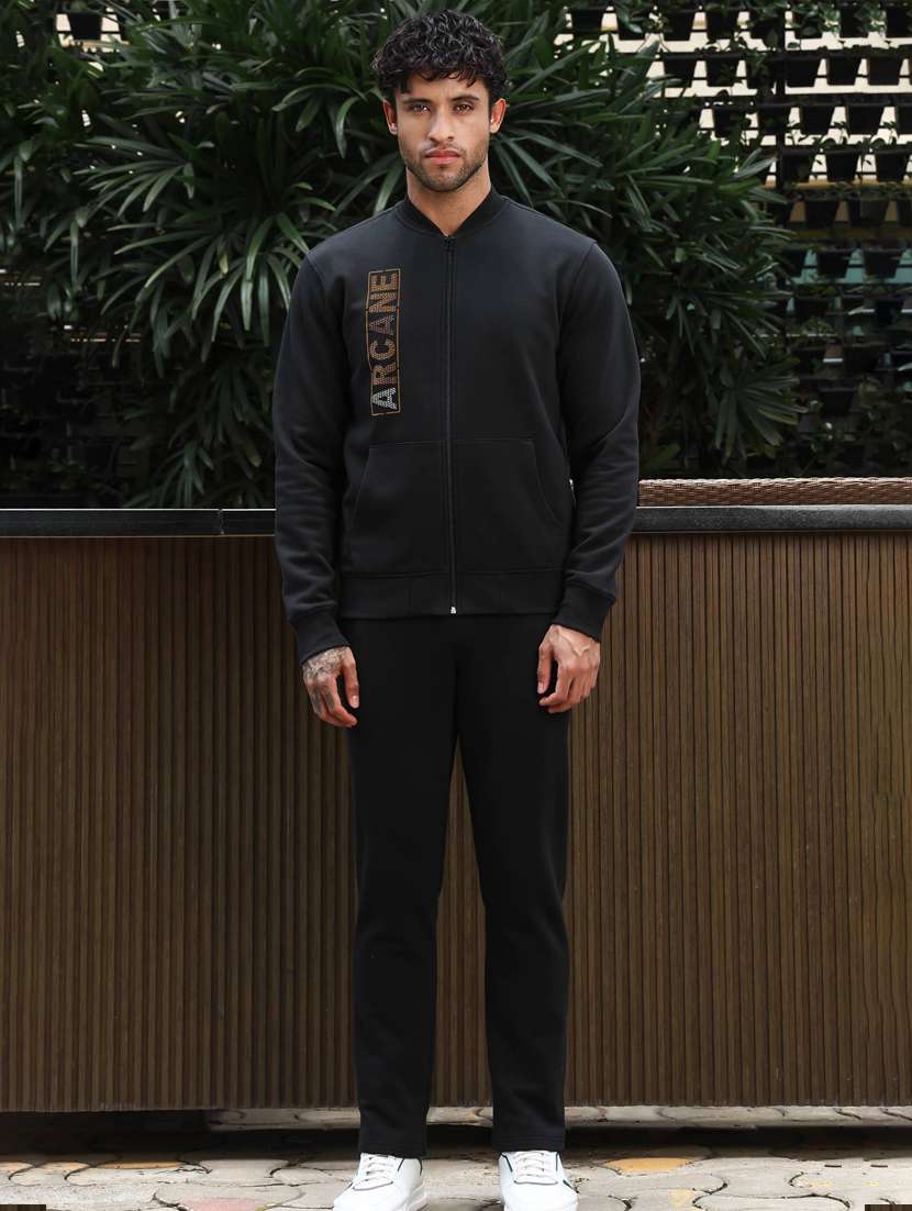 men typographic long sleeve full length track suit - 22322073 -  Standard Image - 6