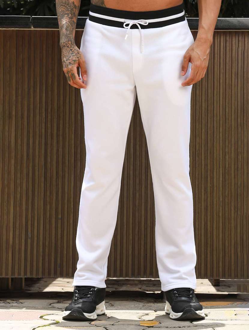 men solid long sleeve full length track suit - 22322089 -  Standard Image - 6