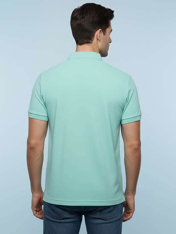 men solid short sleeve regular fit polo t-shirt - 22322091 -  Standard Image - 4