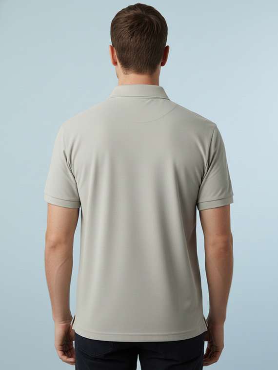 men solid short sleeve regular fit polo t-shirt - 22322100 -  Standard Image - 4